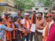 रानीबाग चौपाटी पर पहाड़ी आर्मी का उग्र प्रदर्शन
